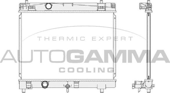 Autogamma 104622 - Radiateur, refroidissement du moteur cwaw.fr