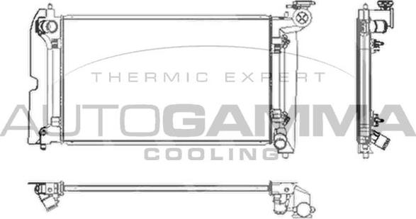 Autogamma 104164 - Radiateur, refroidissement du moteur cwaw.fr