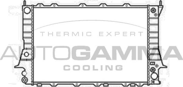 Autogamma 104166 - Radiateur, refroidissement du moteur cwaw.fr