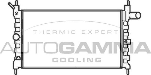 Autogamma 104116 - Radiateur, refroidissement du moteur cwaw.fr