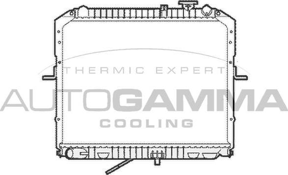 Autogamma 104120 - Radiateur, refroidissement du moteur cwaw.fr