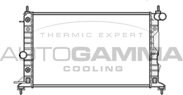 Autogamma 104316 - Radiateur, refroidissement du moteur cwaw.fr