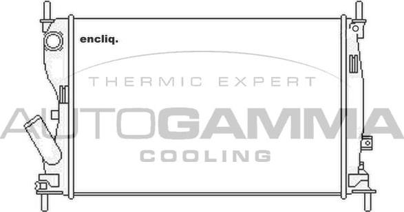 Autogamma 104241 - Radiateur, refroidissement du moteur cwaw.fr