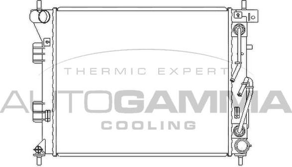 Autogamma 105989 - Radiateur, refroidissement du moteur cwaw.fr