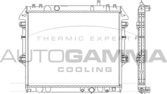 Autogamma 105451 - Radiateur, refroidissement du moteur cwaw.fr