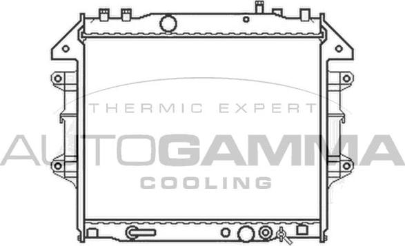 Autogamma 105417 - Radiateur, refroidissement du moteur cwaw.fr