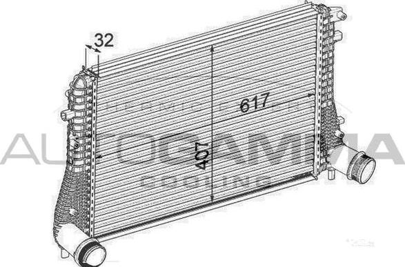 Autogamma 105637 - Intercooler, échangeur cwaw.fr