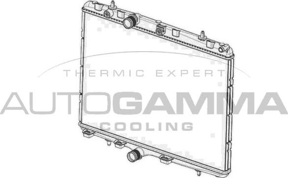 Autogamma 105040 - Radiateur, refroidissement du moteur cwaw.fr