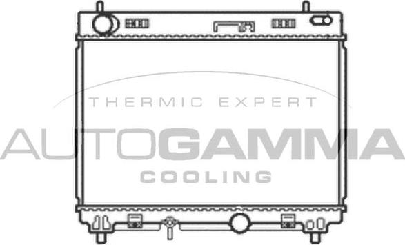 Autogamma 105061 - Radiateur, refroidissement du moteur cwaw.fr