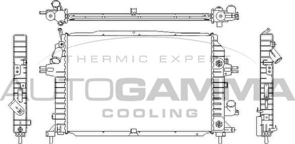 Autogamma 105134 - Radiateur, refroidissement du moteur cwaw.fr