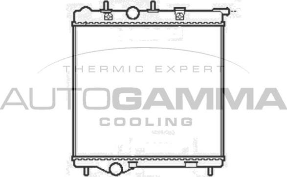 Autogamma 105248 - Radiateur, refroidissement du moteur cwaw.fr