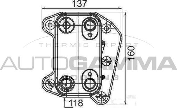 Autogamma 105739 - Radiateur d'huile cwaw.fr