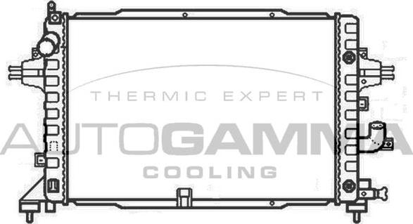 Autogamma 105734 - Radiateur, refroidissement du moteur cwaw.fr