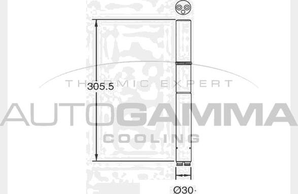 Autogamma 106397 - Filtre déshydratant, climatisation cwaw.fr