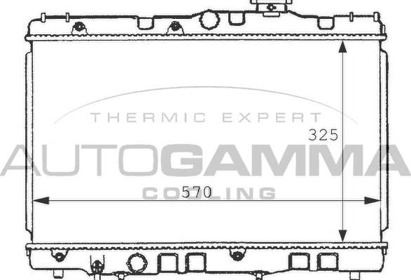 Autogamma 100997 - Radiateur, refroidissement du moteur cwaw.fr