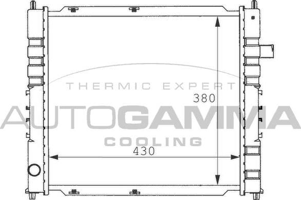 Autogamma 100924 - Radiateur, refroidissement du moteur cwaw.fr