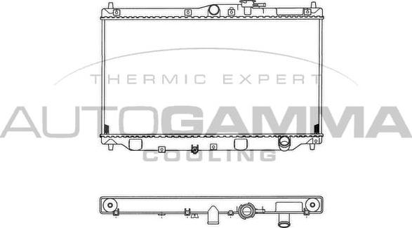 Autogamma 100406 - Radiateur, refroidissement du moteur cwaw.fr