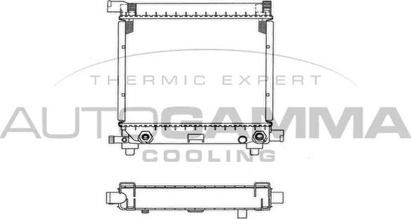 Autogamma 100541 - Radiateur, refroidissement du moteur cwaw.fr