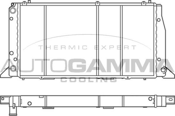 Autogamma 100044 - Radiateur, refroidissement du moteur cwaw.fr