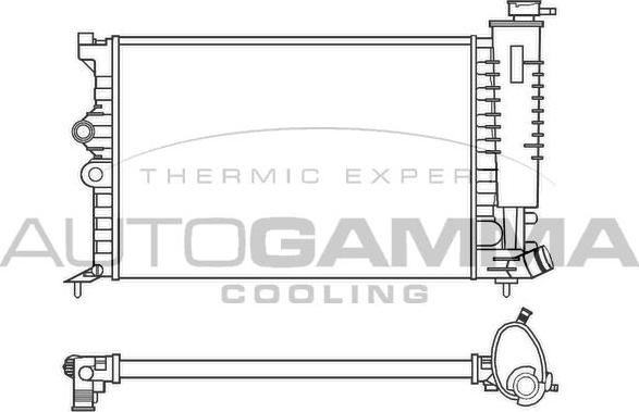 Autogamma 100199 - Radiateur, refroidissement du moteur cwaw.fr