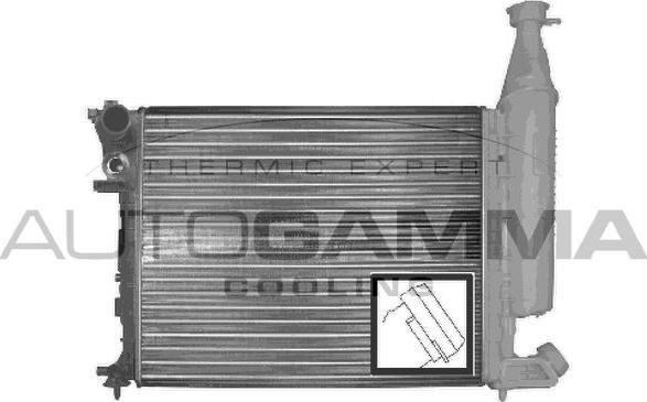 Autogamma 100155 - Radiateur, refroidissement du moteur cwaw.fr