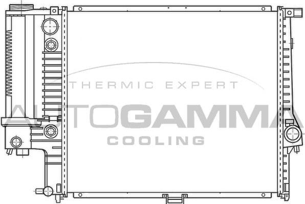 Autogamma 100126 - Radiateur, refroidissement du moteur cwaw.fr