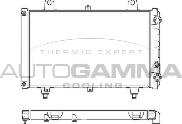 Autogamma 100174 - Radiateur, refroidissement du moteur cwaw.fr