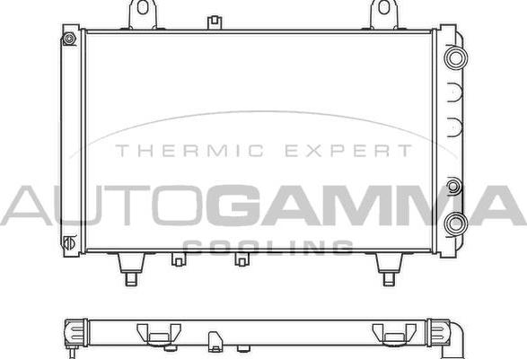 Autogamma 100175 - Radiateur, refroidissement du moteur cwaw.fr