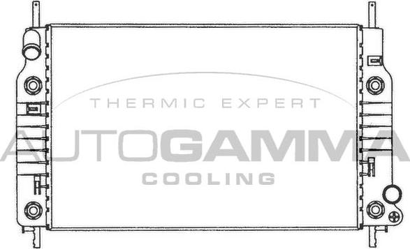 Autogamma 100371 - Radiateur, refroidissement du moteur cwaw.fr