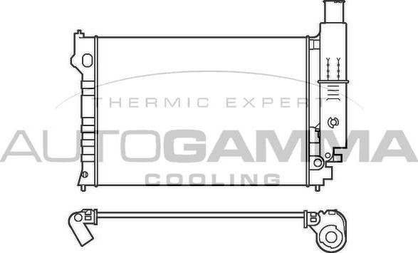 Autogamma 100215 - Radiateur, refroidissement du moteur cwaw.fr