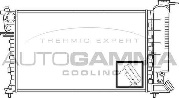 Autogamma 100224 - Radiateur, refroidissement du moteur cwaw.fr