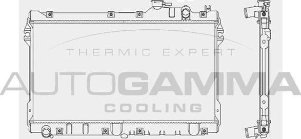 Autogamma 101998 - Radiateur, refroidissement du moteur cwaw.fr