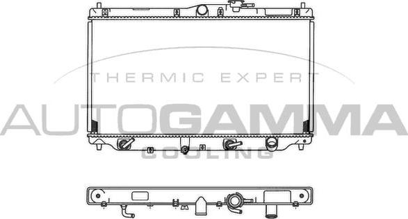 Autogamma 101993 - Radiateur, refroidissement du moteur cwaw.fr