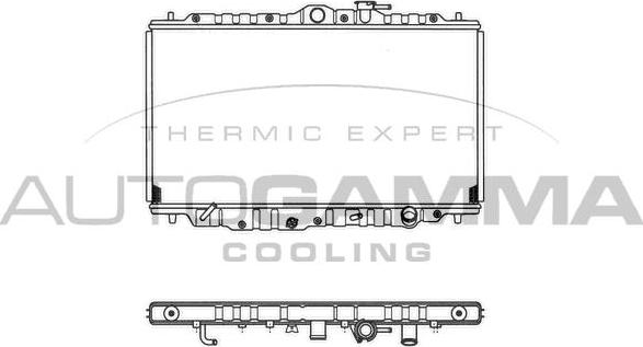 Autogamma 101440 - Radiateur, refroidissement du moteur cwaw.fr