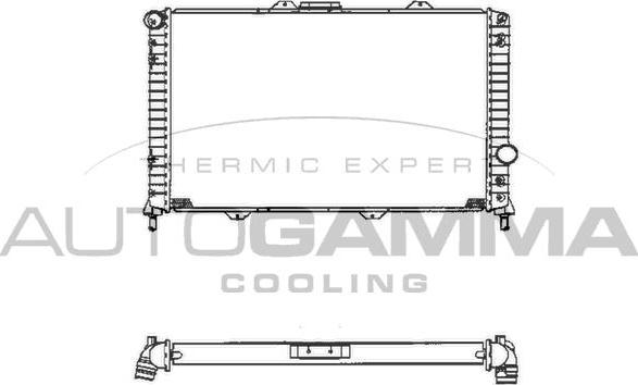 Autogamma 101401 - Radiateur, refroidissement du moteur cwaw.fr