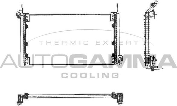 Autogamma 101588 - Condensateur, climatisation cwaw.fr