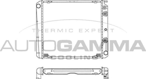 Autogamma 101093 - Radiateur, refroidissement du moteur cwaw.fr