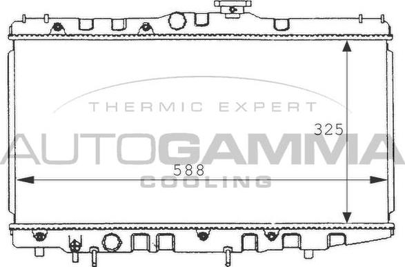 Autogamma 101017 - Radiateur, refroidissement du moteur cwaw.fr