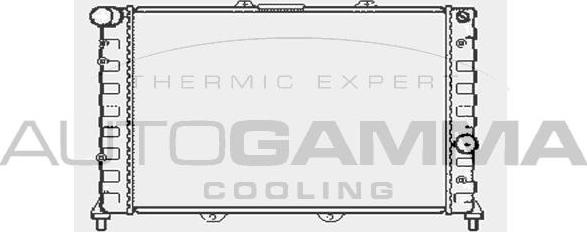 Autogamma 101145 - Radiateur, refroidissement du moteur cwaw.fr