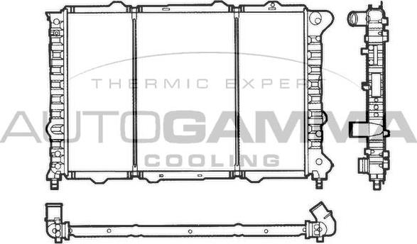 Autogamma 101146 - Radiateur, refroidissement du moteur cwaw.fr