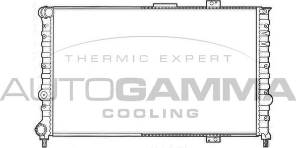 Autogamma 101148 - Radiateur, refroidissement du moteur cwaw.fr