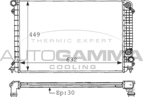 Autogamma 101119 - Radiateur, refroidissement du moteur cwaw.fr