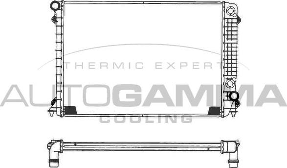 Autogamma 101118 - Radiateur, refroidissement du moteur cwaw.fr