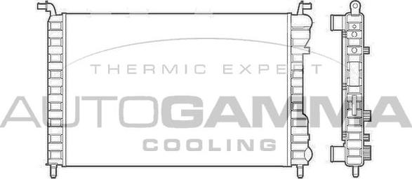 Autogamma 101188 - Radiateur, refroidissement du moteur cwaw.fr