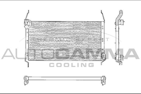 Autogamma 101819 - Condensateur, climatisation cwaw.fr