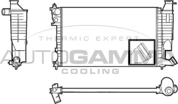 Autogamma 101309 - Radiateur, refroidissement du moteur cwaw.fr