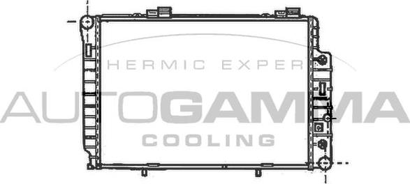 Autogamma 101316 - Radiateur, refroidissement du moteur cwaw.fr