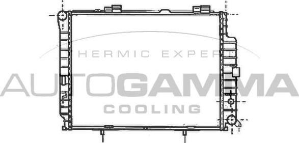 Autogamma 101381 - Radiateur, refroidissement du moteur cwaw.fr