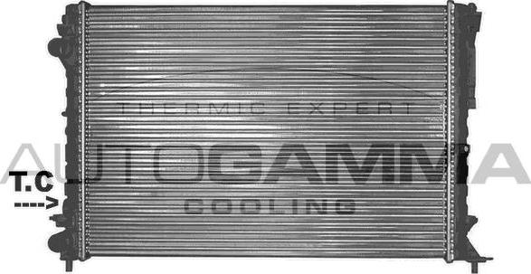 Autogamma 101247 - Radiateur, refroidissement du moteur cwaw.fr