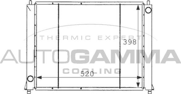 Autogamma 101255 - Radiateur, refroidissement du moteur cwaw.fr